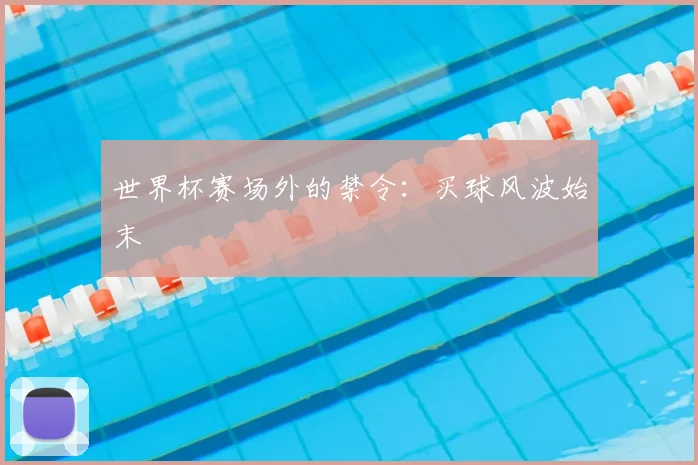 世界杯赛场外的禁令：买球风波始末